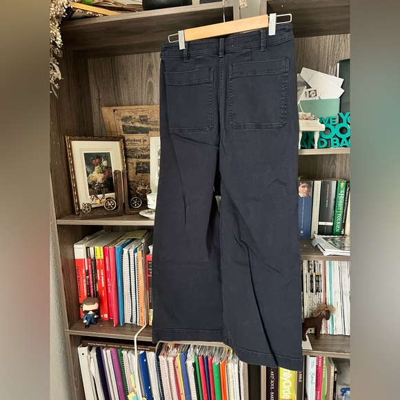 Everlane Wide Leg crop- dark blue - Picture 7 of 10